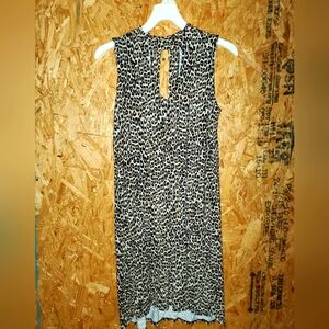 Animal print tunic dress